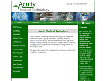Tablet Screenshot of acuitymedicaltechnology.com